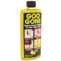 Goo Gone 2087 Goo and Adhesive Remover, 8 oz Bottle, Liquid, Citrus, Yellow