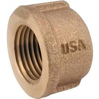Anderson Metals 3/4" Brass Pipe Cap, IPT, Red, 200 PSI Pressure (738108-12)