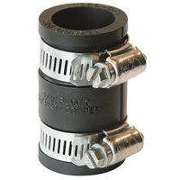 Fernco Flexible Coupling, 3/4 in, PVC Schedule 40, 4.3 psi Pressure (P1056-075)