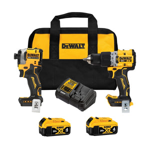 DEWALT DCK2050M2 Cordless Combination Tool Kit, Battery Included, 4 Ah, 20 V, Lithium-Ion