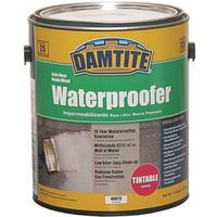 Damtite 03550 Latex Waterproofer, White, Liquid, 1 gal, Pail