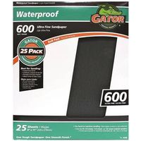 Gator 3280 Sanding Sheet, 11 in L, 9 in W, 600 Grit, Ultra Fine, Silicon Carbide Abrasive