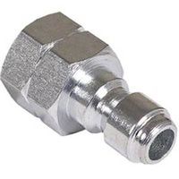 Mi-T-M AW-0017-0017 Adapter, 1/4 x 1/4 in Connection, Quick Connect Plug x FNPT, Stainless Steel