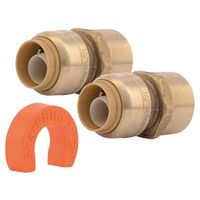 SharkBite Water Heater Installation Kit, 200°F Temperature, 200 PSI Pressure, Brass (22604LF)