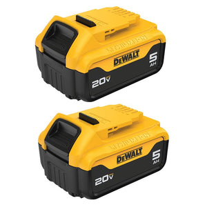 DEWALT 20V MAX Series DCB205-2 Premium Battery Pack, 20 V Battery, 5 Ah, 60 min Charging