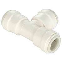 Watts Union Pipe Tee, 3/4 in, Sweat Push-Fit, Plastic, White, 100 PSI Pressure