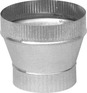 Imperial Furnace Short Increaser, 7" to 8" Connection, 24 Gauge, Galvanized