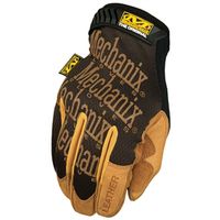 Mechanix Wear Durahide Series LMG-75-010 Mechanic Gloves, Large, Wing Thumb, Tan Leather