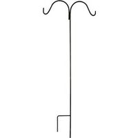 Landscapers Select GB-3091-3L Shepherd Hook, 24 in L, 84 in H, Steel, Black, Matte