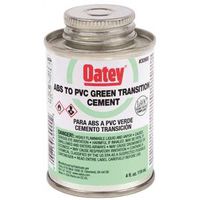 Oatey Green Solvent Cement, 4 oz Can, Liquid