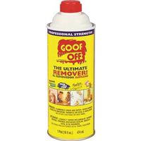Goof Off FG653 Adhesive Remover Liquid White 16 oz Bottle