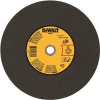 DEWALT DWA8030 Cutting Wheel, 14 in Dia, 1/8 in Thick, 1 in Arbor, Coarse Aluminum Oxide
