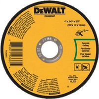 DEWALT DWA8050C Cutting Wheel, 4 in Dia, 0.045 in Thick, Aluminum Oxide, 5/8 in Arbor