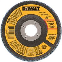 DEWALT DWA8208 Flap Disc, 4-1/2 in Dia, 7/8 in Arbor, 80 Grit Zirconium Oxide Abrasive