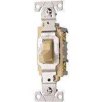 Eaton Wiring Devices CS220V Toggle Switch, 20A, 120/277V, Screw Terminal, Ivory