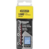 STANLEY TRA709T Staple, 27/64 in W Crown, 9/16 in L Leg, Steel, Galvanized, 24 ga, Box of 1000