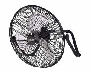 PowerZone 20" Floor Fan, 120V, 3-Speed, 3-Blade, 360° Rotating, Black (LF-20)