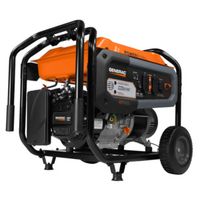 Generac GP Series Portable Generator, 54.2/27.1A, 120/240V, 6.9 Gal Tank, 10.5 Hr Run Time, Recoil Start
