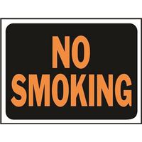 SIGN NO SMOKING 9X12IN PL