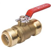 B&K 107-064HC 3/4" Brass Ball Valve, Push-Fit, 200 psi, Manual Actuator
