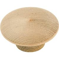 2" x 3/4" Round Wooden Knob