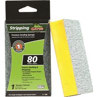 Gator 7300 Sanding Sponge, 5 in L x 3 in W, 80 Grit, Coarse, Aluminum Oxide Abrasive