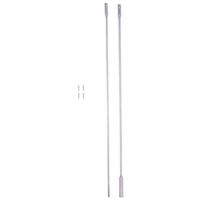 ProSource Door Brace, 3/8" W, Steel, Zinc (Model LR-105-PS)
