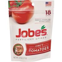 Jobes 06005 Fertilizer Spike Blister Pack 18PK Tomato Spike Gray/Light Brown