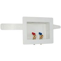 Eastman Brass Washing Machine Outlet Box, 1/2 in & 3/4 in (Model 60245)