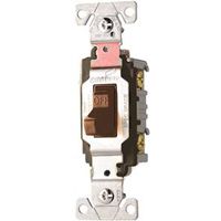 Eaton Wiring Devices CS120B Series Toggle Switch, Brown, 20A, 120/277V, Screw Terminal