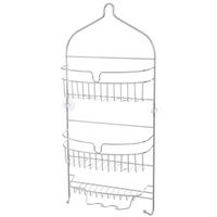 Kenney 3-Shelf Hanging Shower Caddy, Metal, Chrome
