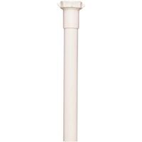 Plumb Pak PP42-8W Pipe Extension Tube, 1-1/4 in x 8 in, Slip-Joint, Plastic, White