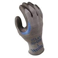 Showa 330M-08.RT Coated Work Gloves, M, Black/Gray, Reinforced Crotch Thumb, Knit Wrist Cuff