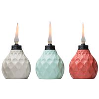 Torch Table Molded Glass Multi-Color