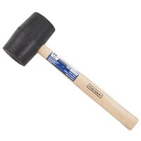 Vulcan JLO-015 Mallet, 24 oz, Double Faced, Rubber Head, Wood Handle