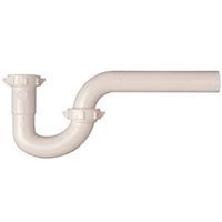 Plumb Pak PP941W P-Trap, 1-1/4 in, Slip, Plastic, White P-Trap 1-1/4 ODP