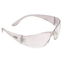 Safety Works 10006315 Close-Fitting Safety Glasses, Anti-Fog, Anti-Scratch, Rimless, Clear Frame