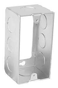 Southwire G19281-E-UPC Handy Utility Extension Ring, 4 in L, 2 in W, 1-Gang, 8 Knockout, Steel, Silv
