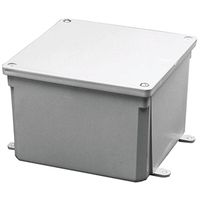 Carlon E989R Molded Junction Box, Noryl, Recessed, Surface Mounting, 12X