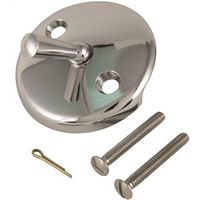 Plumb Pak Chrome Tub Face Plate for Bath Drains, Includes Screws (PP826-1)