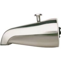 Plumb Pak Bathtub Spout, 9" L x 4-3/8" W x 8" H, 3/4" IPS Connection, Chrome Plated