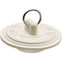 Plumb Pak Duo Fit Series PP820-3 Drain Stopper, 1-1/8 to 1-3/8 in Dia, Rubber, White