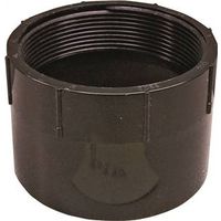 Canplas 4" Pipe Adapter, FNPT x Hub, ABS, Black, Schedule 40 (102894BC)