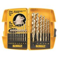 DEWALT DW1956 High Performance 16-Piece Steel Drill Bit Set, Ferrous Oxide