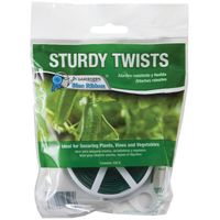 Gardener's Blue Ribbon T001B Plant Tie, 100 ft L, Plastic Tie Twist with Cutter