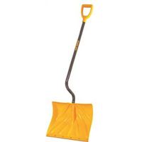True Temper 1603072 54" Ergo Snow Shovel, 18" W Blade, 13-1/2" L Combo Polyethylene Blade