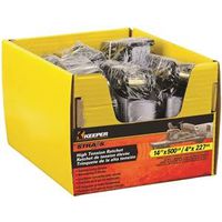 Keeper 89514 Tie-Down, Ratchet Adjustment, 1 in W, 14 ft L, Gray, 500 lb Working Load, S-Hook End, 1/PK