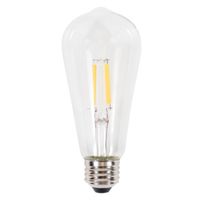 Sylvania 40772 Natural LED Bulb, ST19 Lamp, 60 W Equivalent, E26 Base, Dimmable, Clear