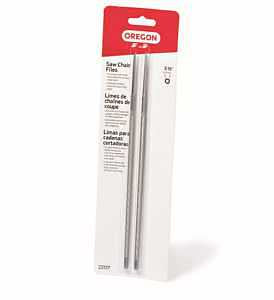 Oregon 23727 Chainsaw File, Double Cut, 3/16 in Dia, Round, Steel, 2PC