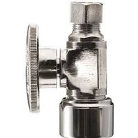 Plumb Pak PP2068POLF Stop Valve, 5/8 x 3/8 in Compression, Brass Body
